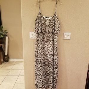 Maurice's Leopard Print Sheer Maxi Dress
